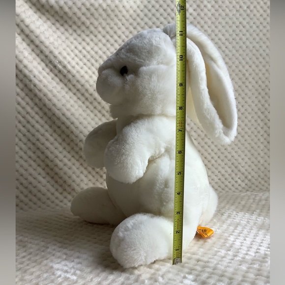 24K Polar Puff Plush White Bunny Rabbit Stuffed Animal Easter Toy - Picture 12 of 16